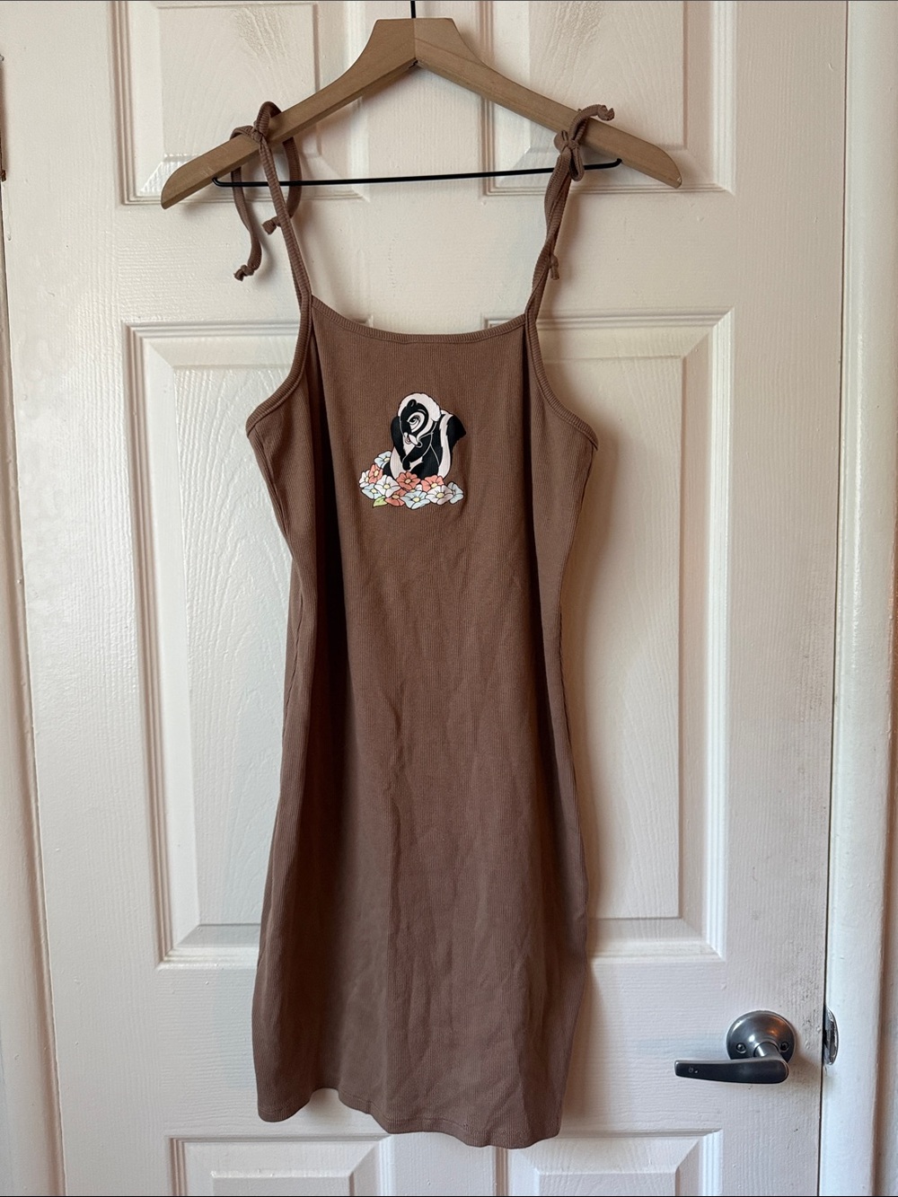 Disney Bambi Flower Ribbed Tank Dress size large NWOT